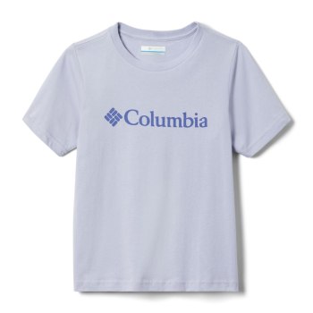 Columbia CSC Basic Logo Short Sleeve, Camiseta Morados Para Niño | 718054-KLD